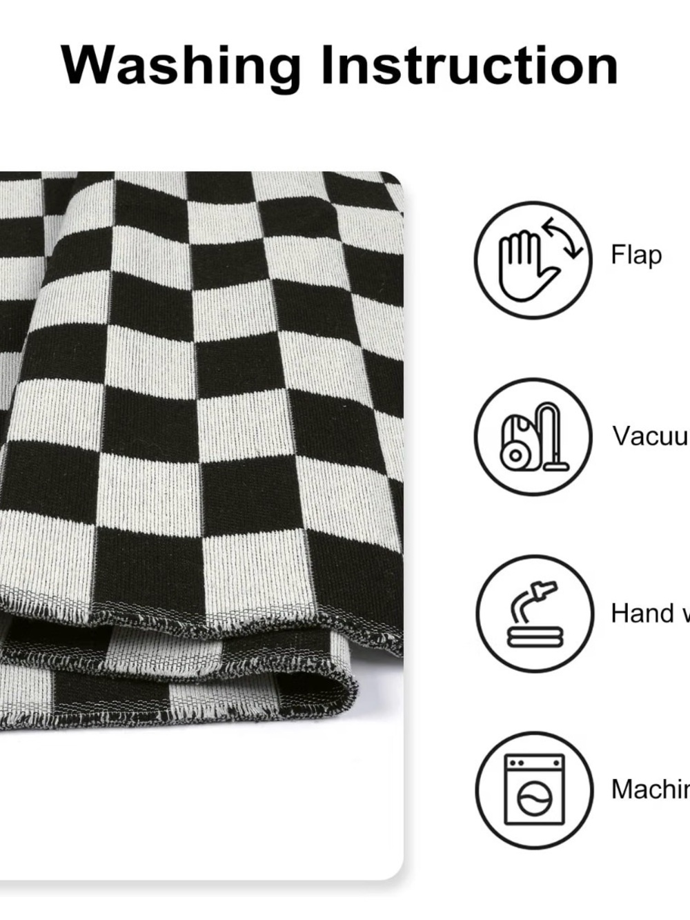 Checkerboard Rug, 2x3 Ft - Picture 7 of 9